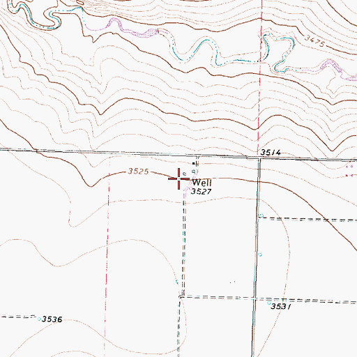 Topographic Map of Vaughn Farm Airport, TX