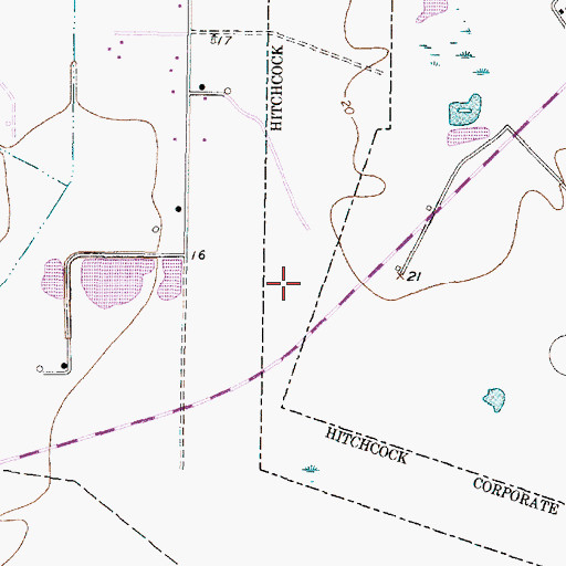 Topographic Map of Westwind Helicopters Airport, TX