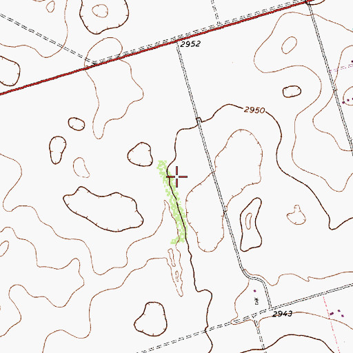 Topographic Map of Wood Farm Airfield, TX