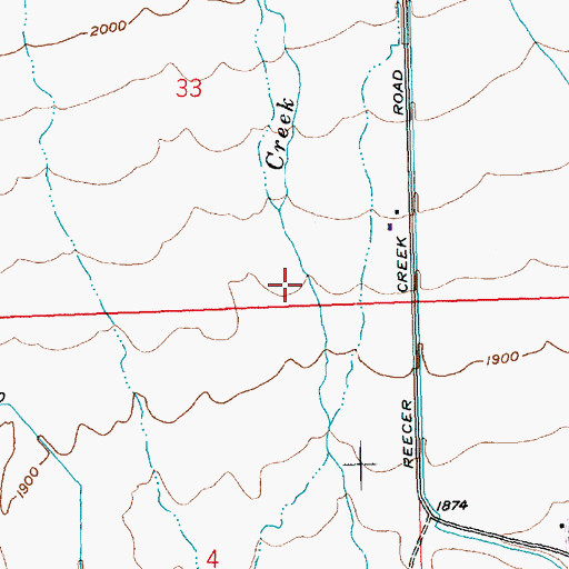 Topographic Map of Rotor Ranch Airport, WA