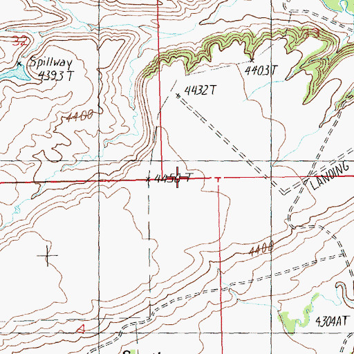 Topographic Map of N Bar Ranch Airport, MT