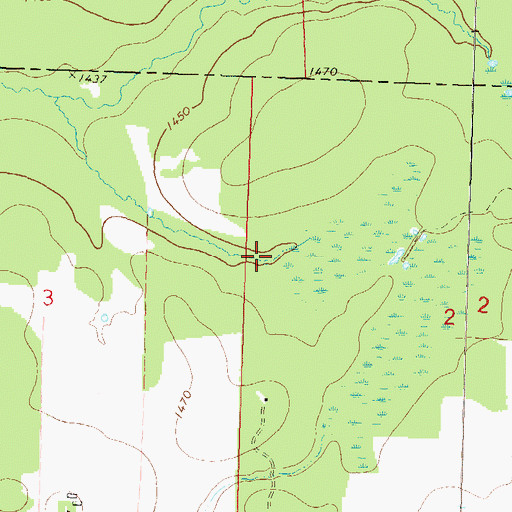 Topographic Map of Little Nienow Flowage, WI