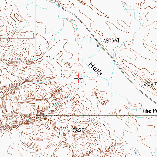 Topographic Map of Surprise Canyon, UT