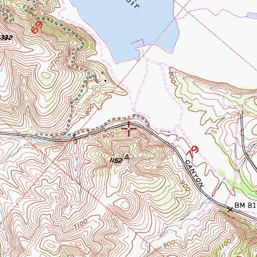 Topographic Map of Irvine Lake Park, CA