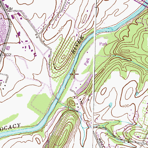 Topographic Map of Plankstone Creek, MD