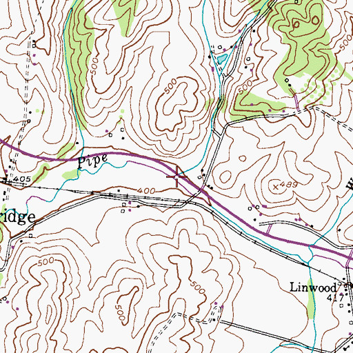 Topographic Map of Unity Branch, MD