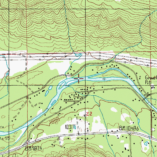 Topographic Map of Calanthe Creek, OR