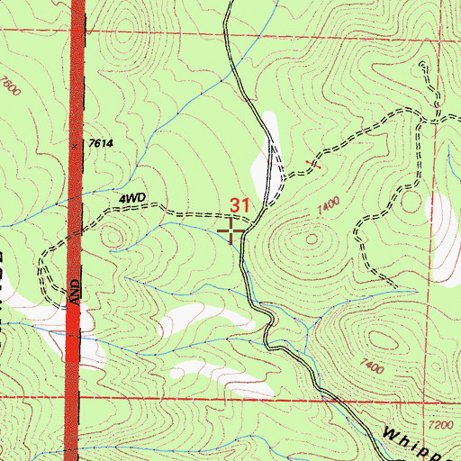 Topographic Map of North Pass, CA