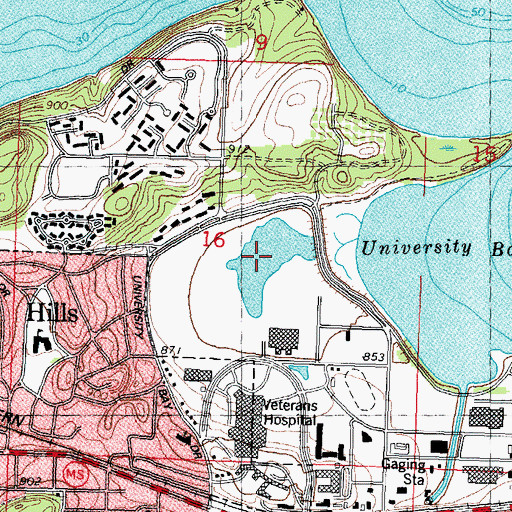 Topographic Map of Class of 1918 Marsh, WI