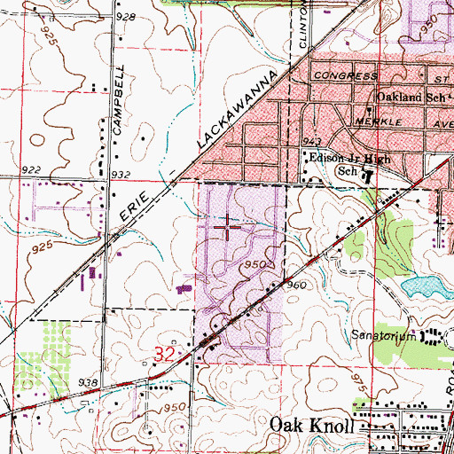 Topographic Map of Colonial Acres, OH