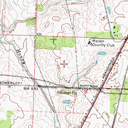 Topographic Map of Country Club Hills, OH