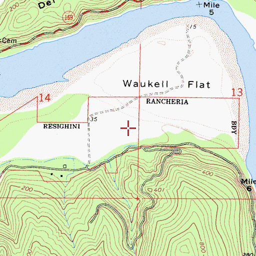 Topographic Map of Del Norte County Landing Strip (historical), CA