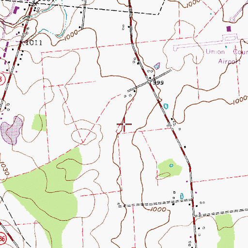 Topographic Map of Adena Pointe, OH