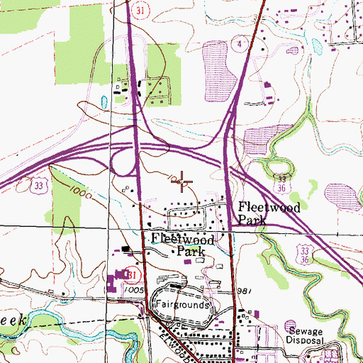 Topographic Map of Ashton Meadows, OH