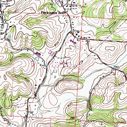 Topographic Map of Forest Hills, OH