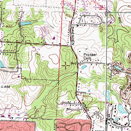 Topographic Map of Laurel Ridge, OH