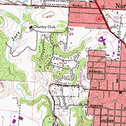Topographic Map of Northwood, OH
