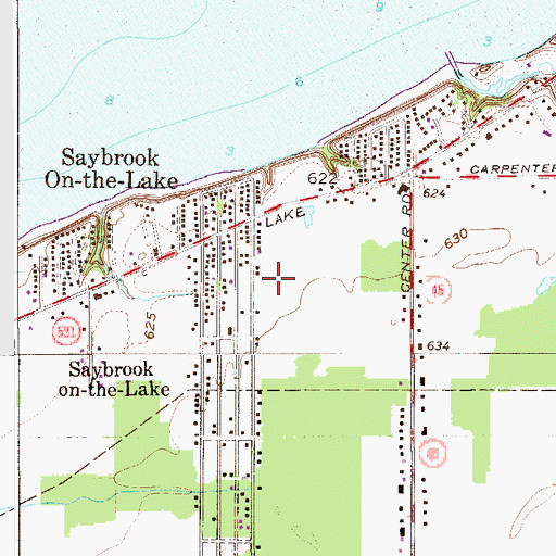 Topographic Map of Century Bay, OH
