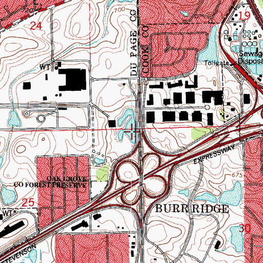 Topographic Map of Schustek Pond, IL