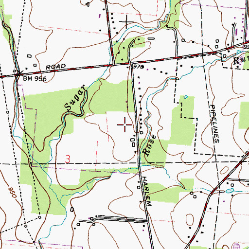 Topographic Map of Clivdon, OH