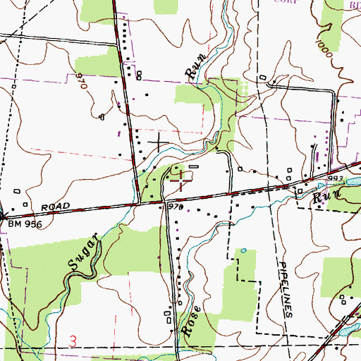 Topographic Map of Hampstead Heath, OH