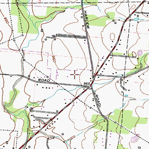 Topographic Map of Lansdowne, OH