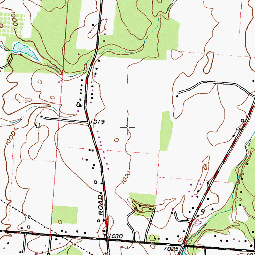Topographic Map of New Albany Farms, OH