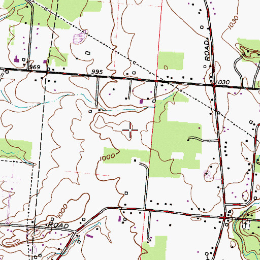 Topographic Map of The Greens At Clarenton, OH