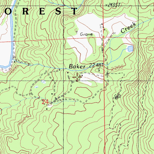 Topographic Map of Powers, CA