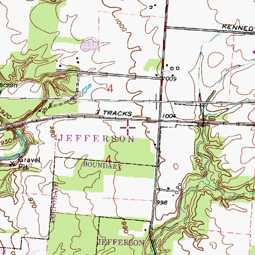 Topographic Map of Dorchester Green, OH