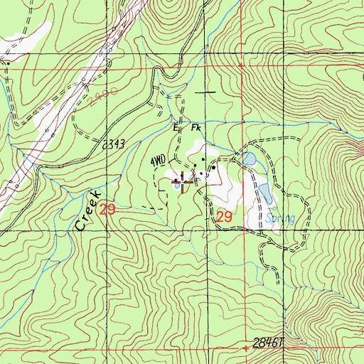Topographic Map of Lengel Place, CA
