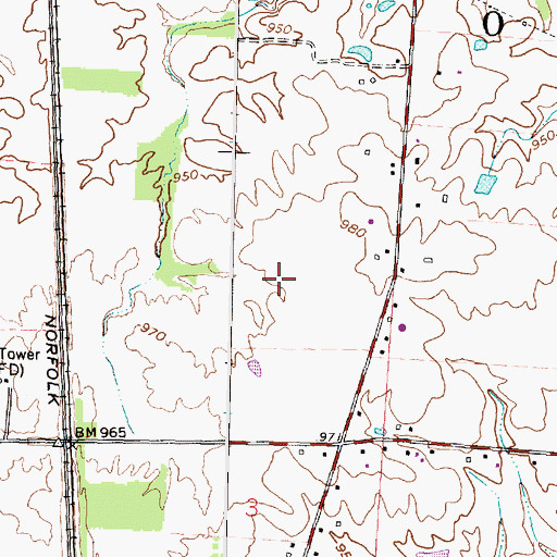 Topographic Map of Courtyards At Little Bear, OH