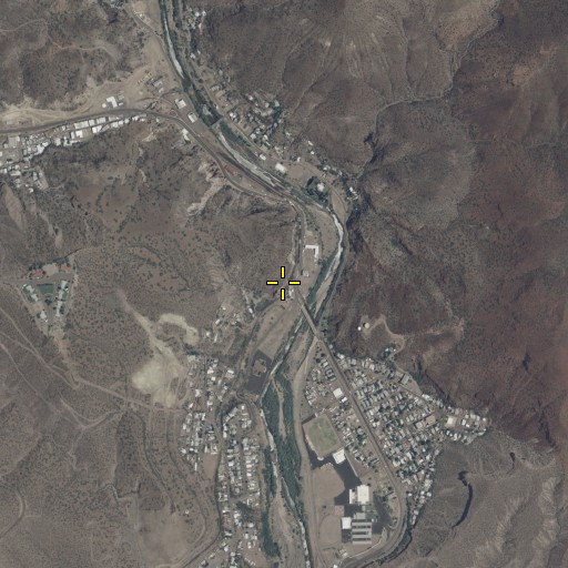 Aerial/Satellite Image of Clifton, AZ