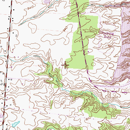 Topographic Map of Parkshore, OH