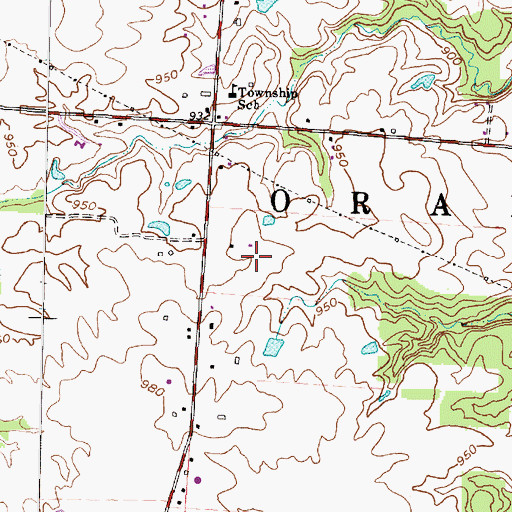 Topographic Map of Wilshire, OH