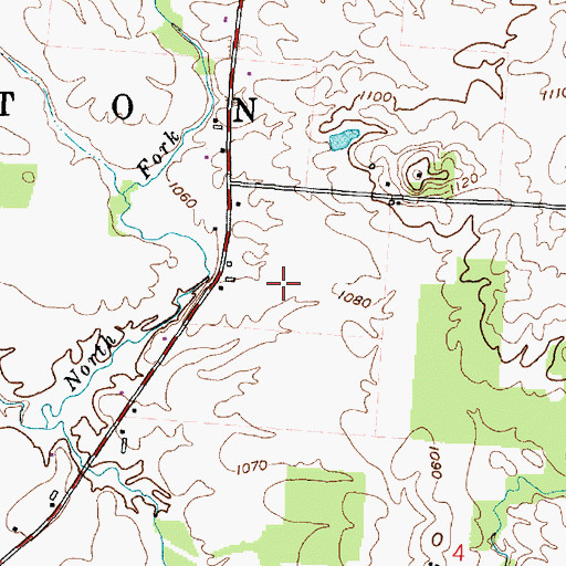 Topographic Map of Greyland Estates, OH