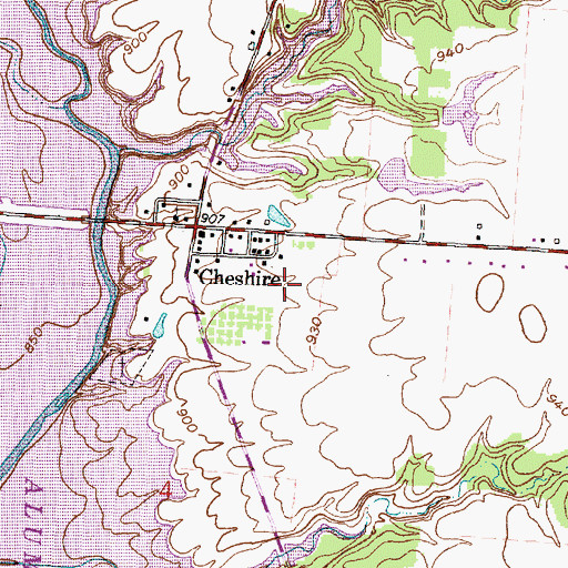 Topographic Map of Arbors At Cheshire, OH