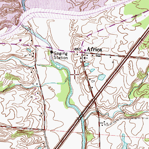 Topographic Map of Crystal Valley, OH