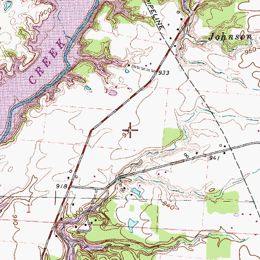 Topographic Map of Estates At Sherman Lake, OH