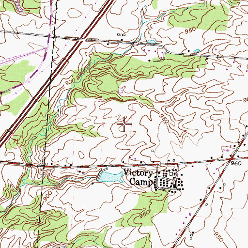 Topographic Map of Grand Oak, OH