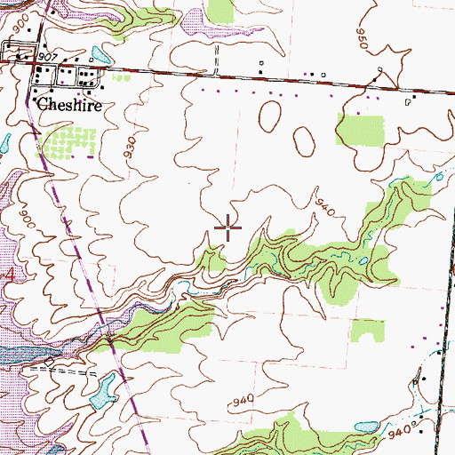 Topographic Map of Harbor Pointe, OH