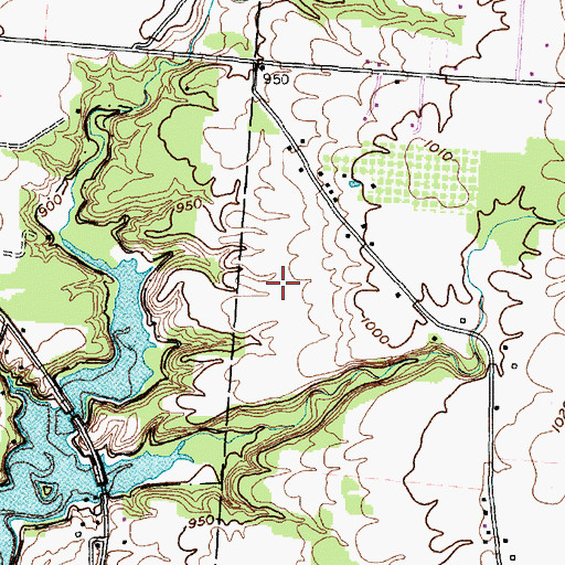 Topographic Map of Keller Pines, OH