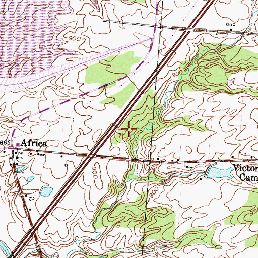 Topographic Map of Walnut Woods, OH