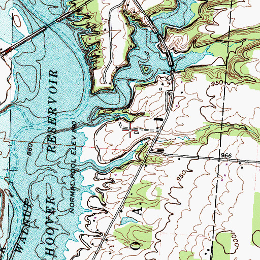 Topographic Map of Windale Farms, OH