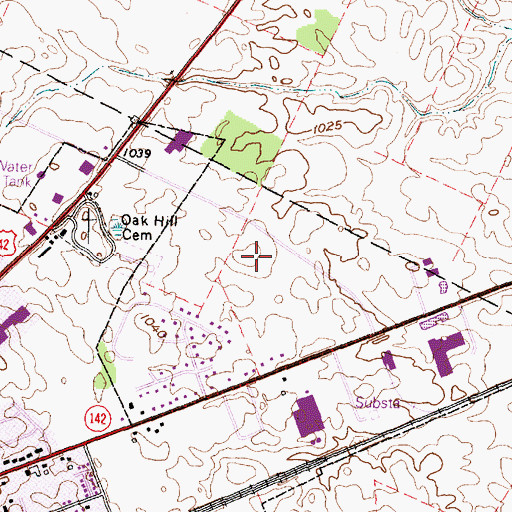 Topographic Map of Hyde Park, OH