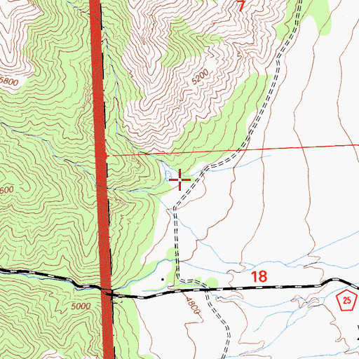 Topographic Map of Union High School, CA