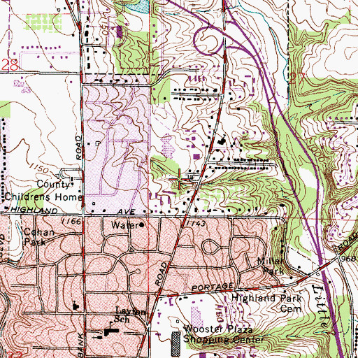 Topographic Map of Forest Creek, OH