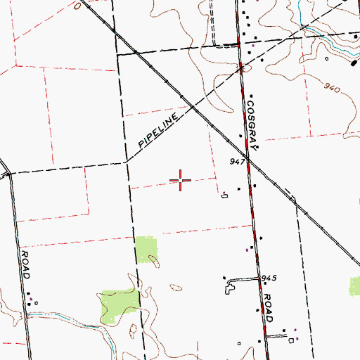 Topographic Map of Estates At Hoffman Farms, OH