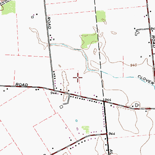 Topographic Map of Hampton Reserve, OH