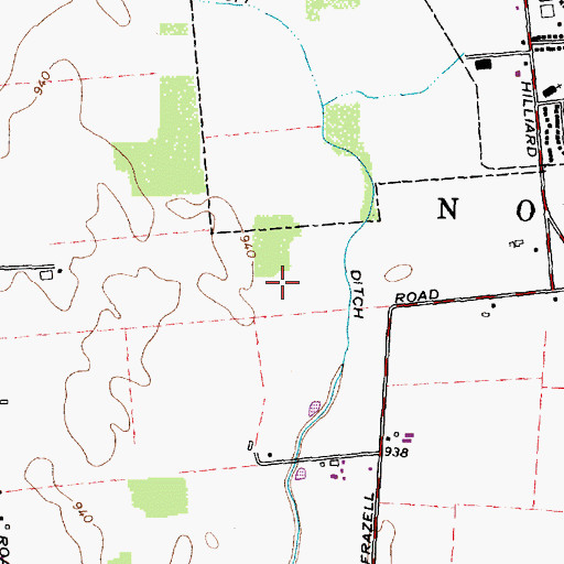 Topographic Map of Westbrooke Park, OH